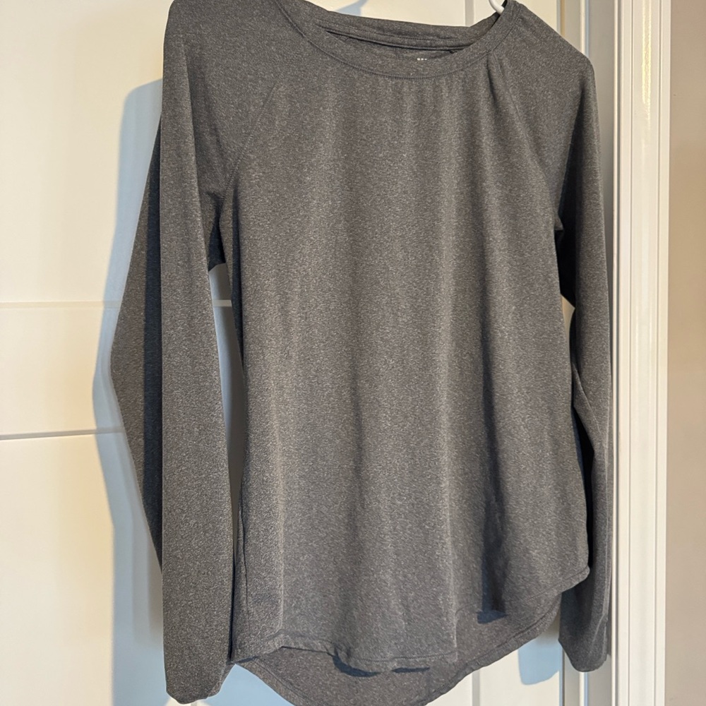 Gray Long Sleeve Women's Top